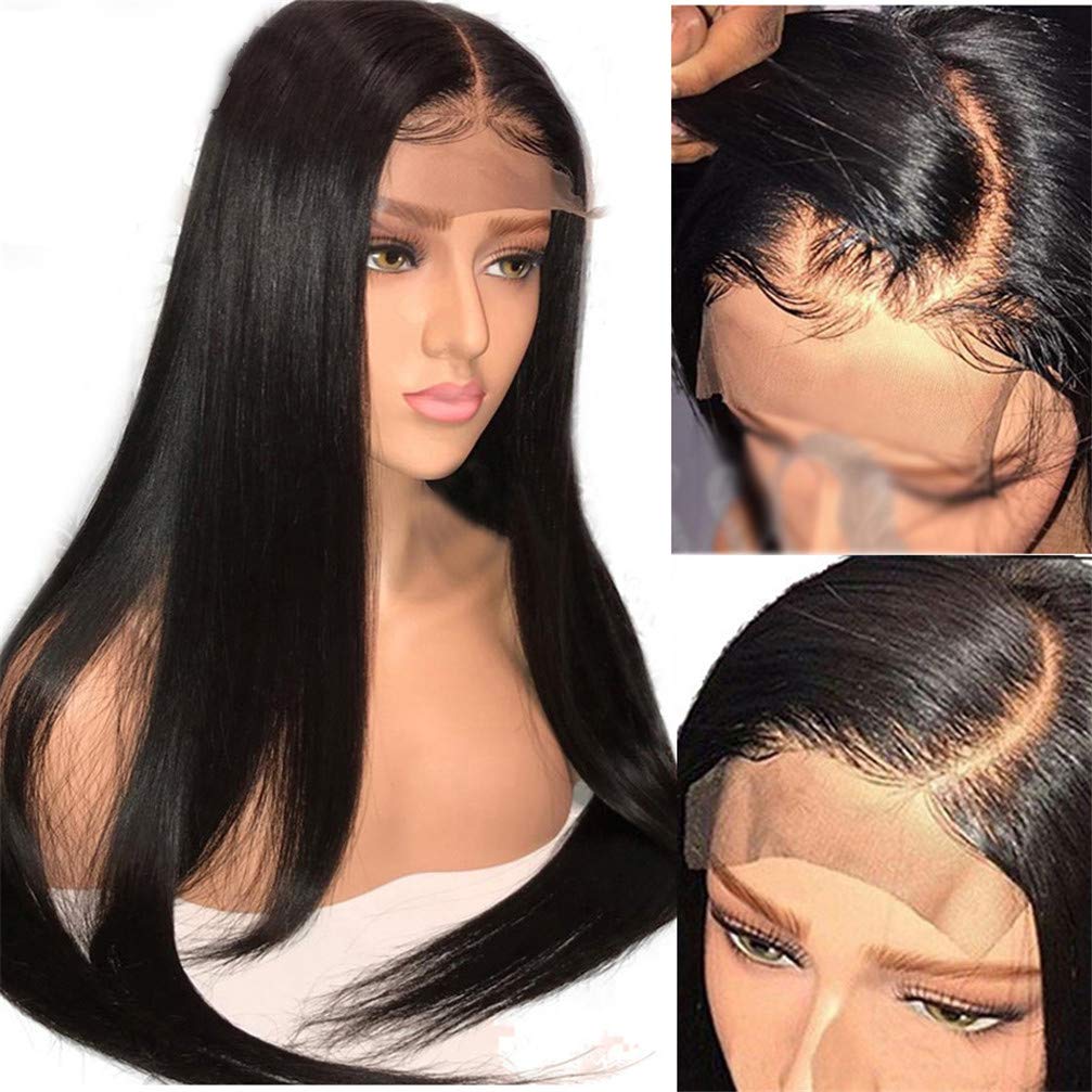 髪の毛 ウィッグ 黒髪 束 Amazon.co.jp: レースフロントウィッグ人間の髪の毛、黒髪